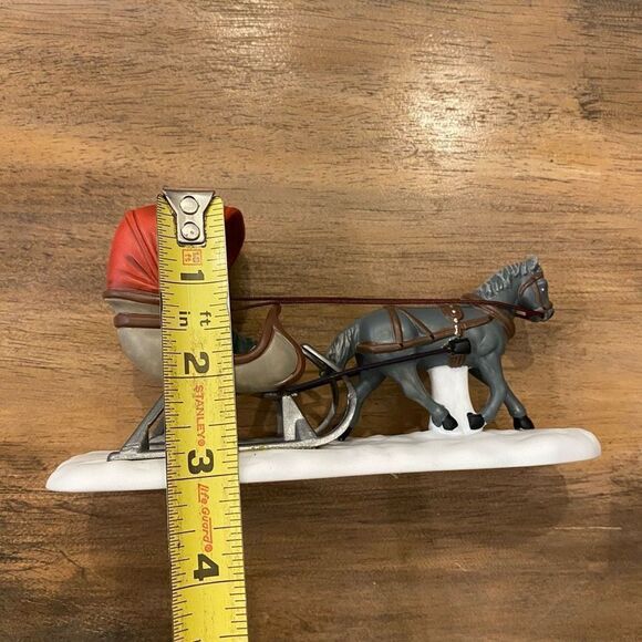Department 56 One Horse Open Sleigh Heritage Village #5982-0 Accessory - Picture 9 of 10